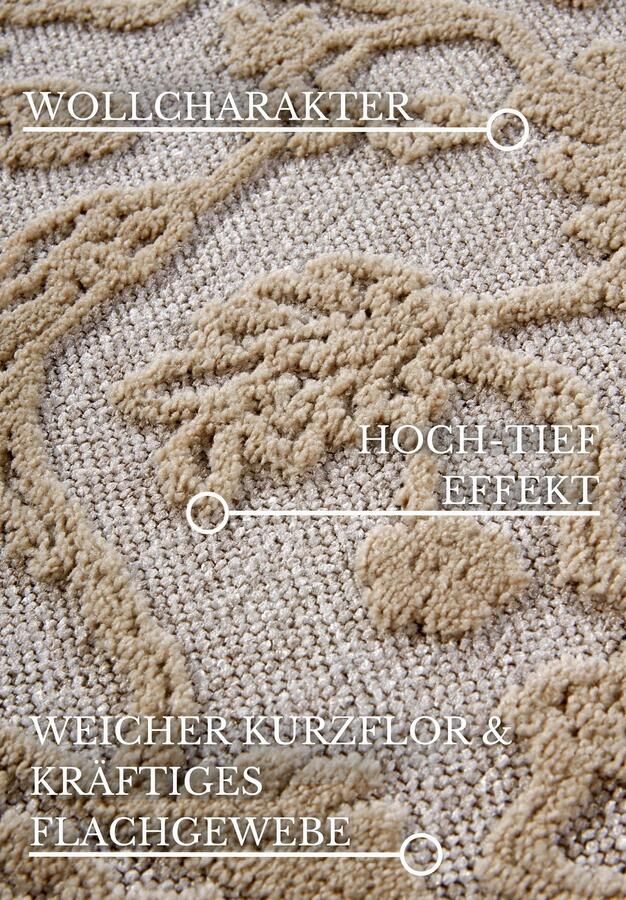 Hanse Home Villeroy & Boch 1879 Short Pile Rug Ambroise Cream 200x290 cm