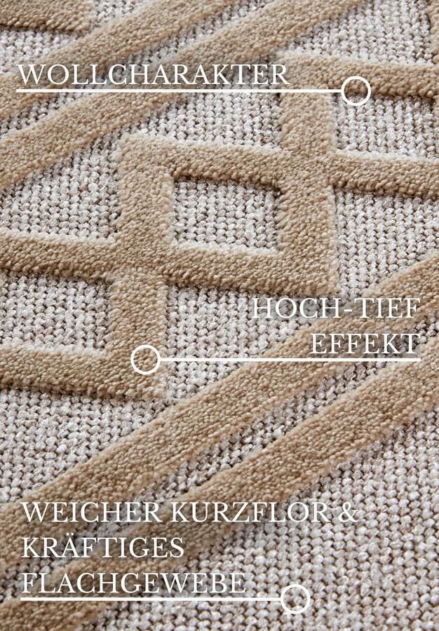 Hanse Home Villeroy & Boch 1879 Short Pile Rug Catherine Cream 160x230 cm
