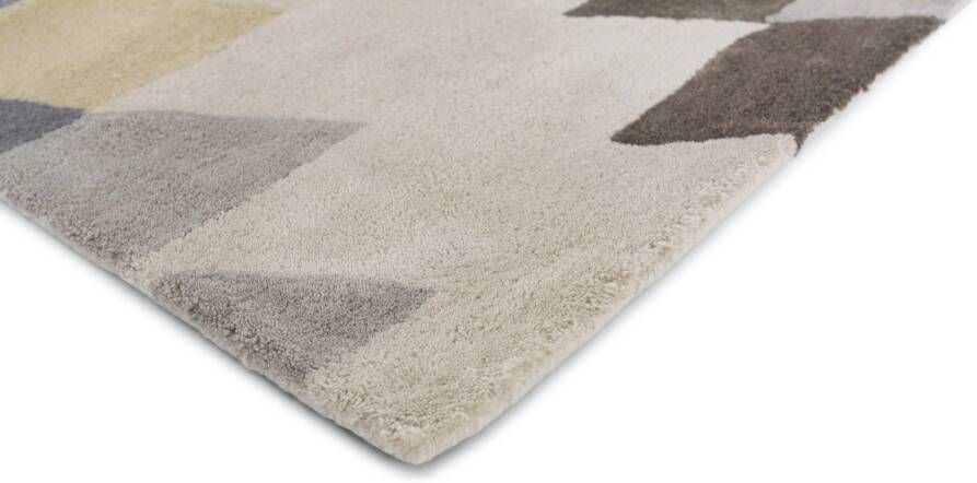 Harlequin Elwana Slate 140204 Vloerkleed 140x200 Rechthoek Laagpolig Tapijt Modern Beige Grijs - Foto 2