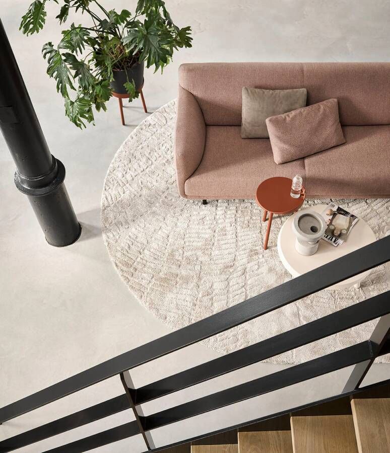 Ijcoon Dendron Vloerkleed Ring White Oak 250ø