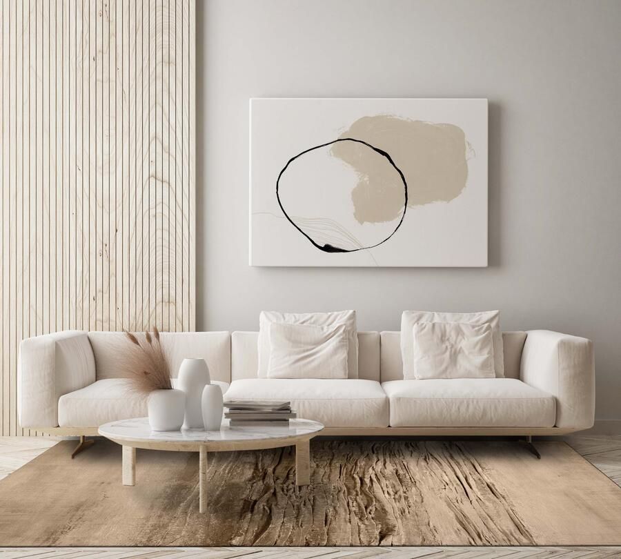 Jackie And The Fish Sun & Surf Sandy Beach Vloerkleed 170x240 Rechthoek Laagpolig Tapijt Modern Beige Bruin Taupe