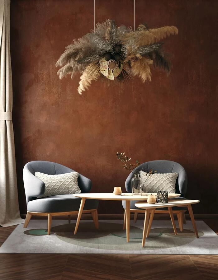 Jackie And The Fish Dancer Natureza Green Vloerkleed 200x295 Rechthoek Laagpolig Tapijt Modern Beige Bruin Groen