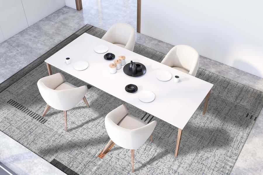 Jackie And The Fish Frauhaus Vodkabsolut Vloerkleed 170x240 Rechthoek Laagpolig Tapijt Modern Bruin Grijs Zwart