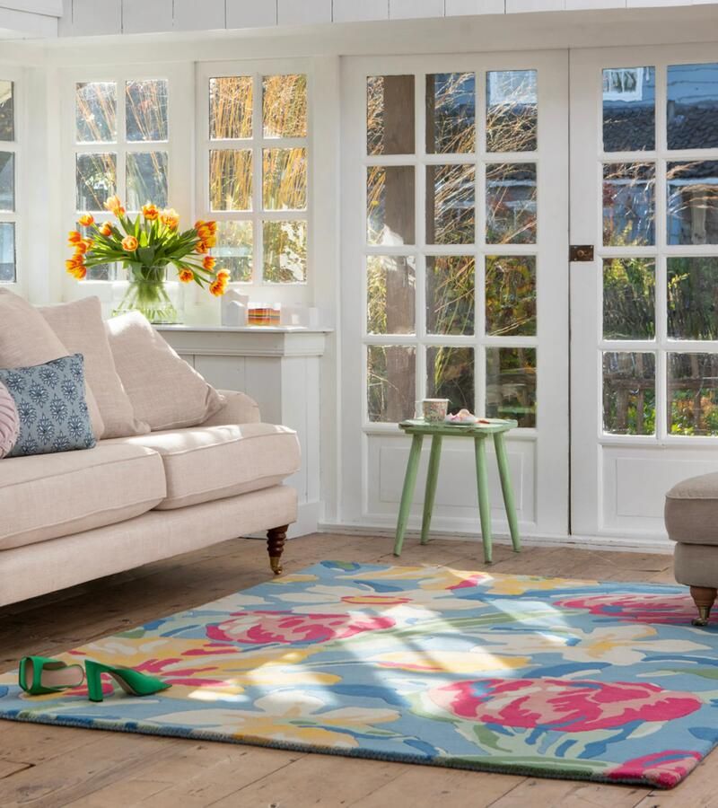 Laura Ashley Tulips-China Blue 82208 140x200 cm Vloerkleed