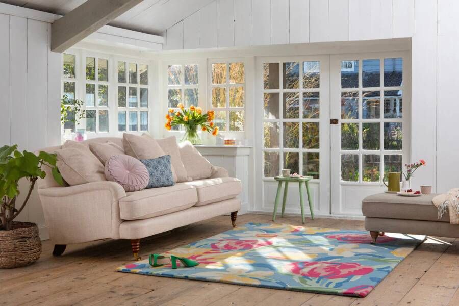 Laura Ashley Tulips-China Blue 82208 140x200 cm Vloerkleed - Foto 3