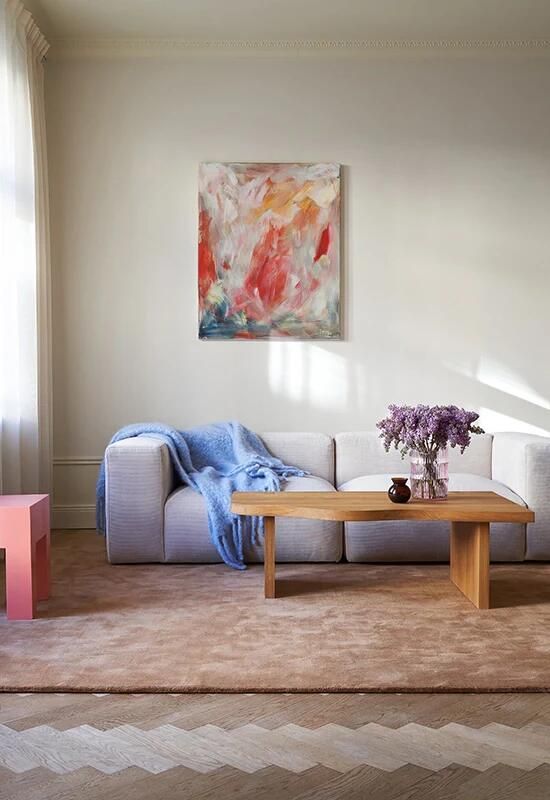 Layered Vloerkleed Classic Solid Wool Rug Caramel 180x270 cm