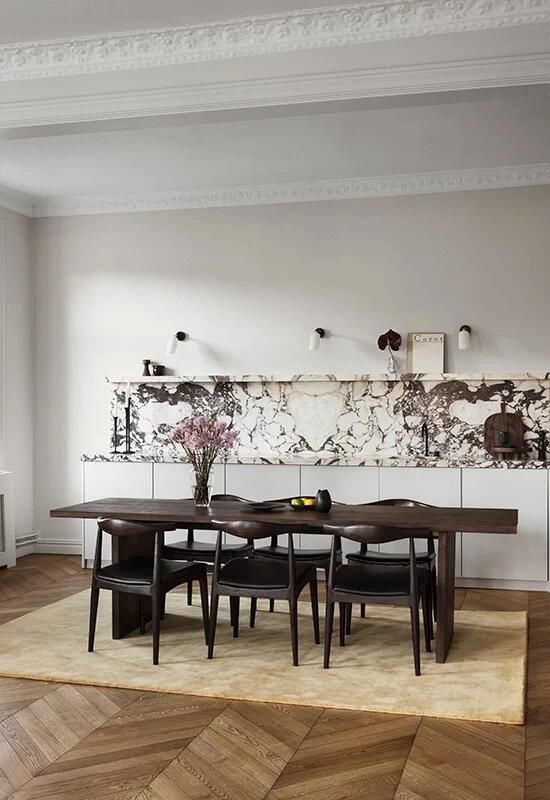 Layered Vloerkleed Classic Solid Wool Rug Harvest Yellow 250x350 cm