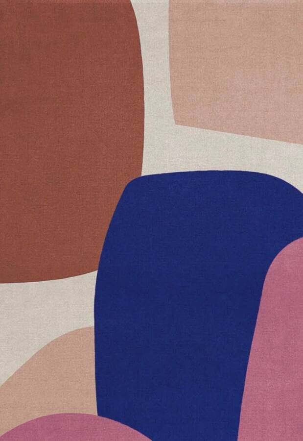 Layered Vloerkleed Lake Patterned Wool Rug - Foto 2