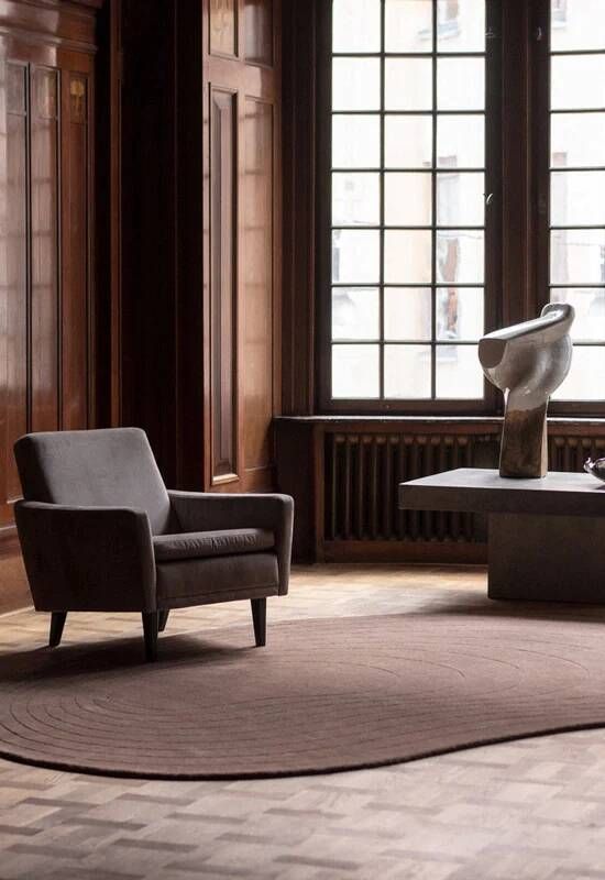 Layered Vloerkleed Residue Wool Rug Nougat