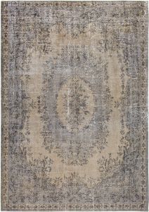 Louis de poortere 9138 Palazzo Colonna Taupe Vloerkleed 200x280 Rechthoek Laagpolig Vintage Tapijt Modern Grijs Taupe