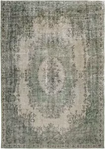 Louis de poortere 9142 Palazzo Este Green Vloerkleed 170x240 Rechthoek Laagpolig Vintage Tapijt Landelijk Groen