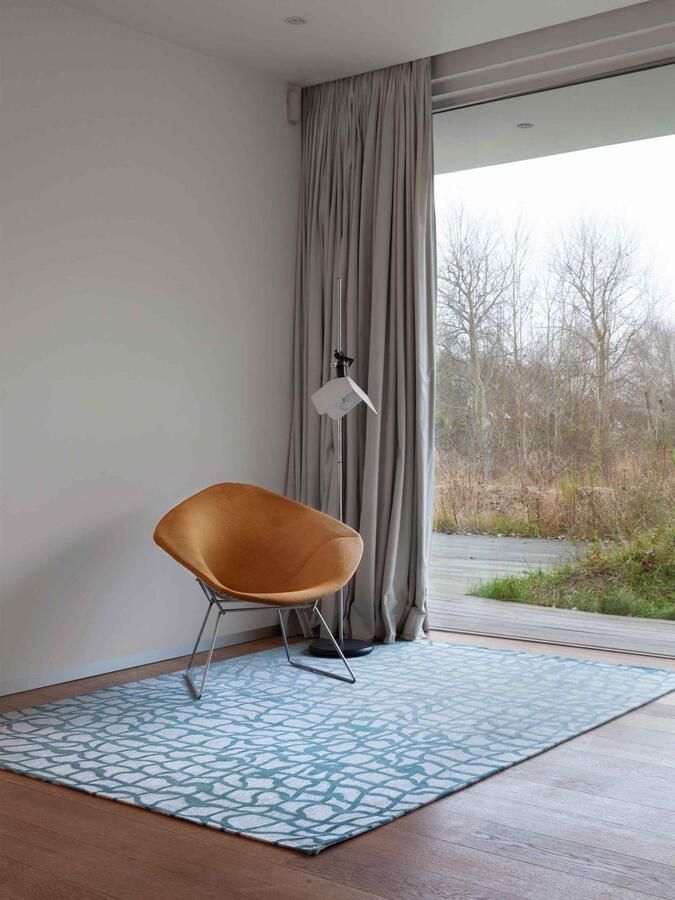 Louis de poortere Vloerkleed Dedalo Mad Men 9203 Blue Marine Vloerkleed 140x200 Tapijt