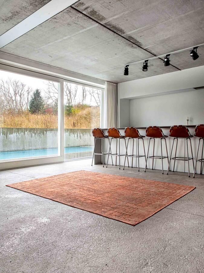 Louis de poortere Vloerkleed Structures Baobab 9199 ZA Copper Vloerkleed 240x340 Tapijt