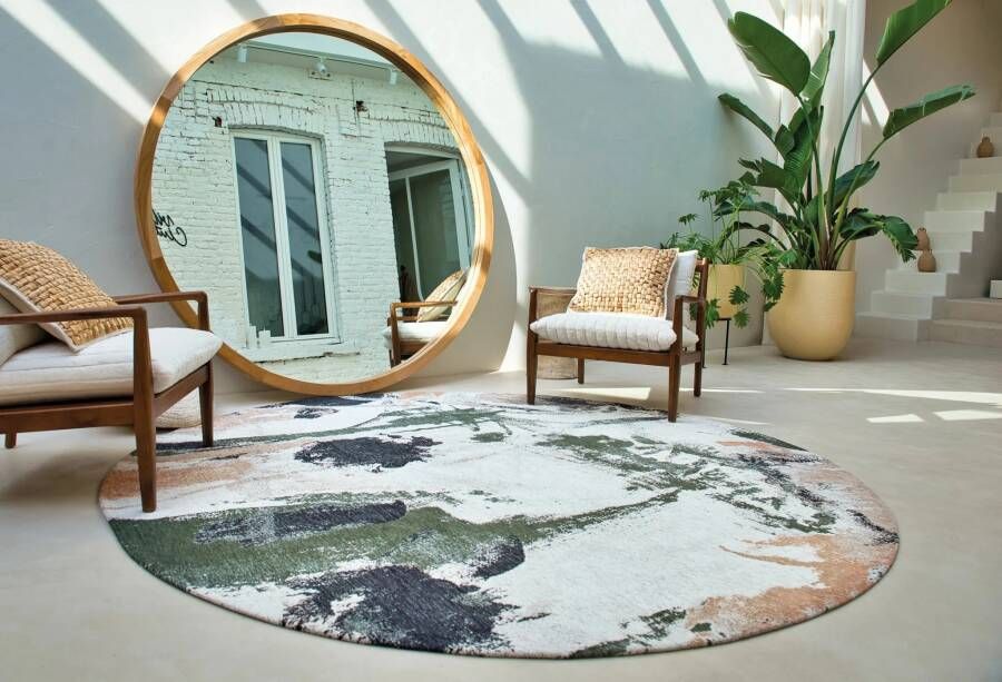 Louis de Poortere Rond Vloerkleed Fresque Indian Rice 9393 Rond 240 cm rond