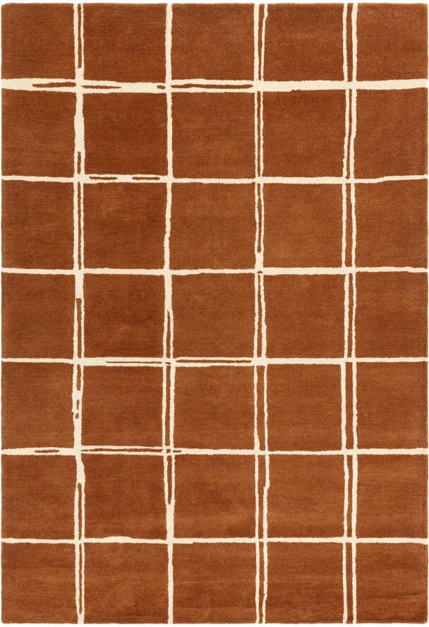 Easy Living Vloerkleed Albany Grid Rust Rug