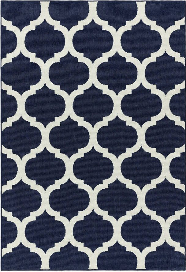 Easy Living Vloerkleed Antibes AN02 Blue Trellis - Foto 2