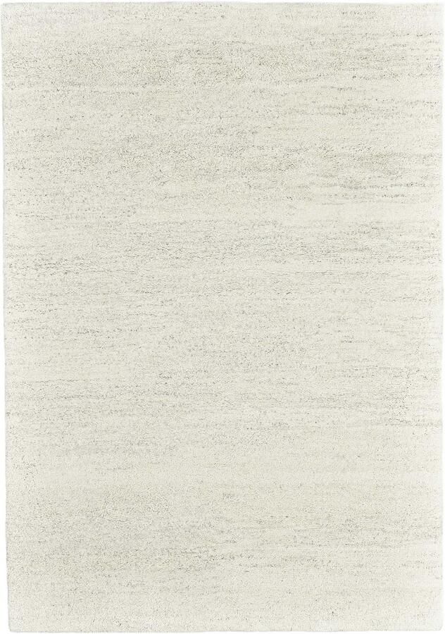 THEKO Wollen kleed Maloronga uni echt berbervloerkleed zuivere wol met de hand geknoopt