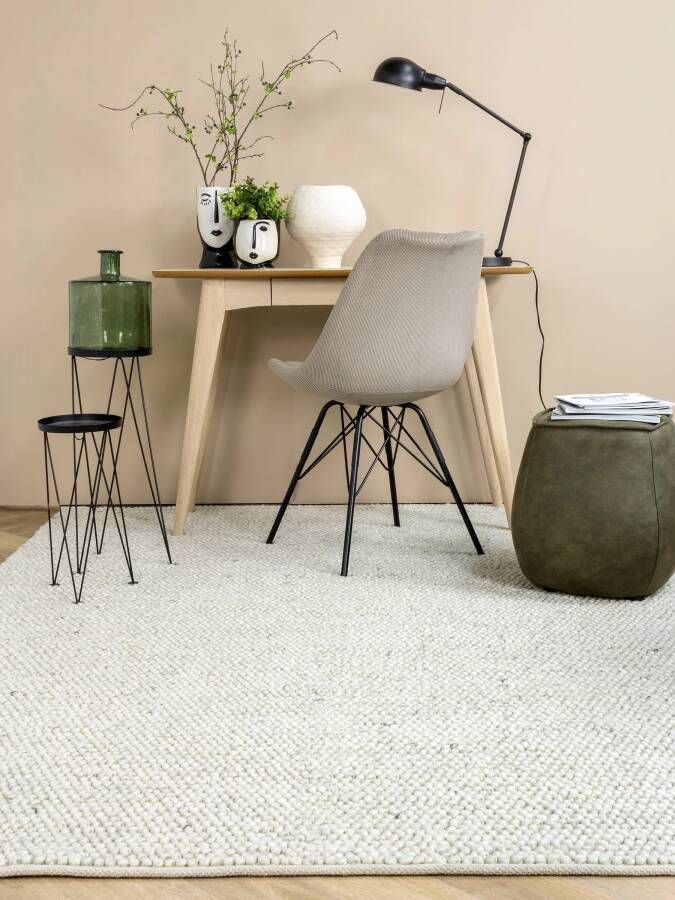 MOMO Rugs Bubbles Grey Vloerkleed 170x240 Rechthoek Laagpolig Structuur Tapijt Modern Beige Grijs - Foto 1