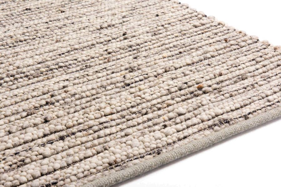 MOMO Rugs Domaso 1 Vloerkleed 200x250 Rechthoek Laagpolig Structuur Tapijt Industrieel Beige Bruin