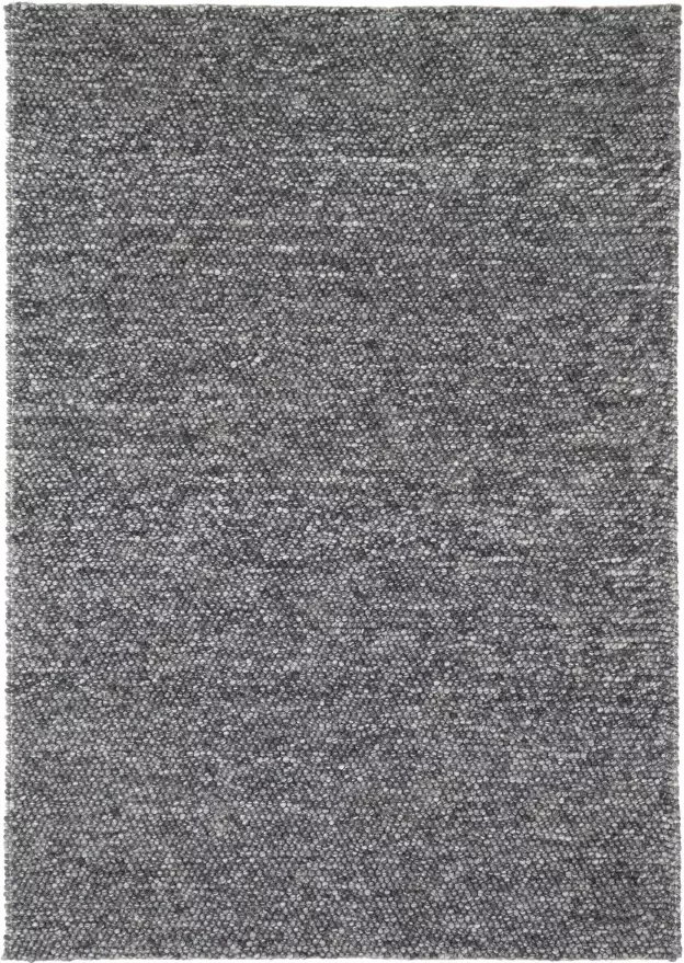 MOMO Rugs Drops Dark Grey Vloerkleed 170x240 Rechthoek Laagpolig Structuur Tapijt Industrieel Antraciet Grijs