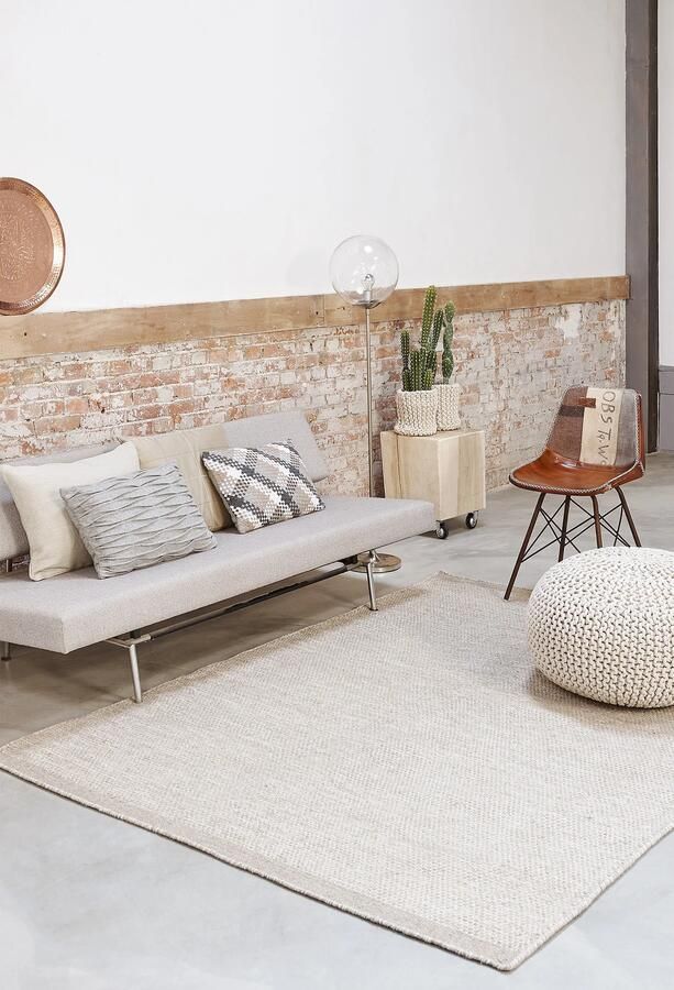 MOMO Rugs In Outdoor Collection Laagpolig vloerkleed Matta Scandi Grey White (outlet) 170x230 cm