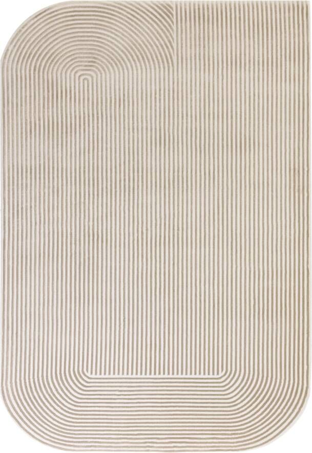 MOMO Rugs Vloerkleed Kuza Shape Gold Cream