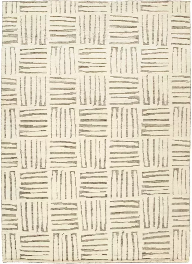 MOMO Rugs Landscape Cave Beige 1010 Vloerkleed 250x350 Rechthoek Laagpolig Tapijt Modern Beige Taupe Wit