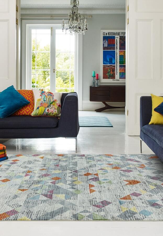 MOMO Rugs Amelie AM12 Rhombus Grey