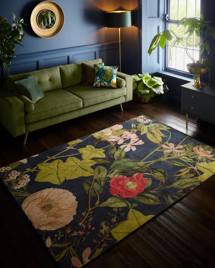 MOMO Rugs Clarke & Clarke Passiflora Midnight Spice