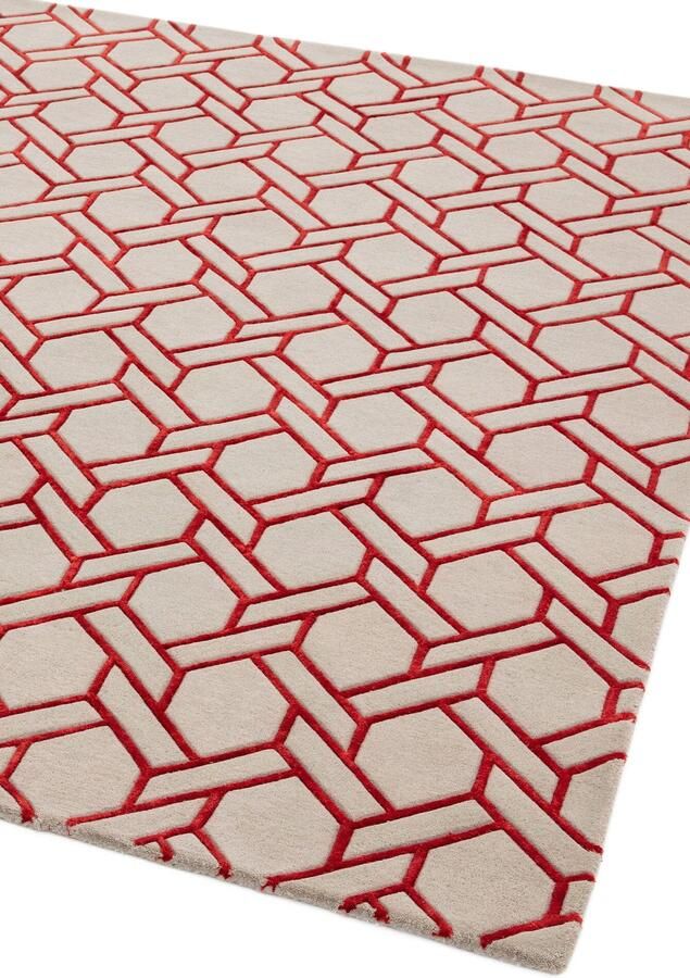 MOMO Rugs Nexus FL03 Silver Red