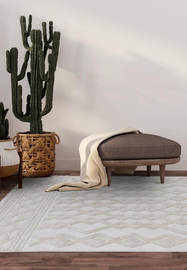 MOMO Rugs Salta SA05 White Links
