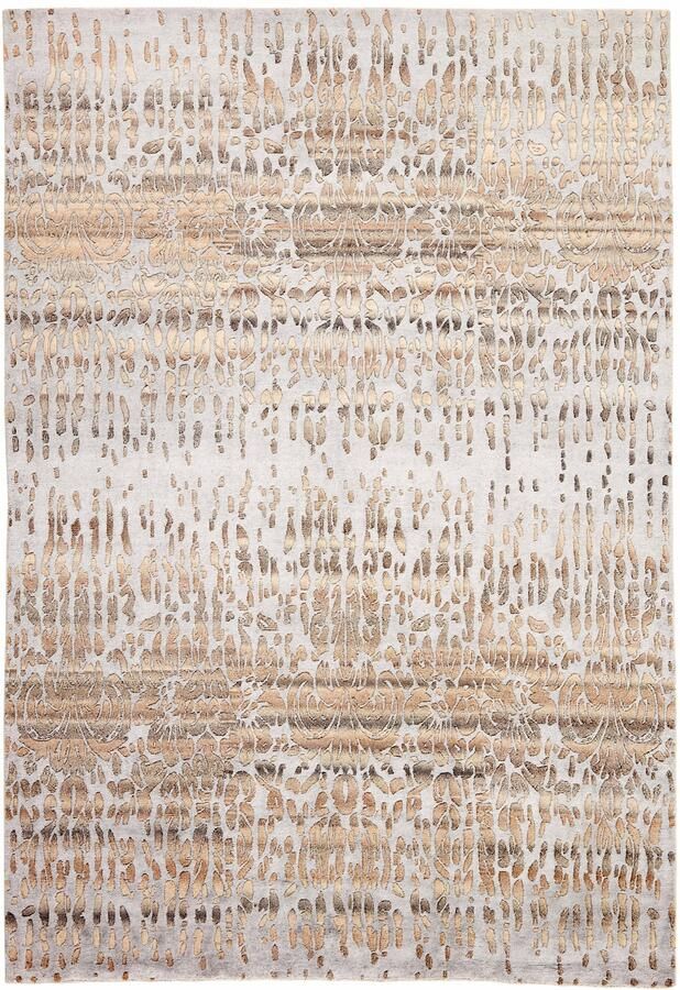 MOMO Rugs Shangri La Sea Scape Vloerkleed 200x300 Rechthoek Laagpolig Tapijt Landelijk Beige Grijs