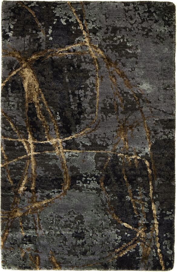 MOMO Rugs Vloerkleed Boulder Antraciet Tabacco