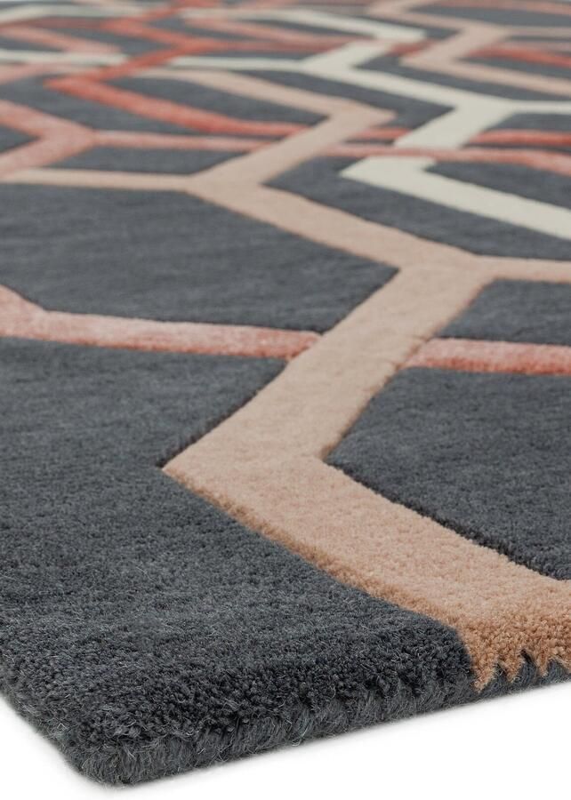 MOMO Rugs Vloerkleed Matrix MAX66 Hexagon Charcoal
