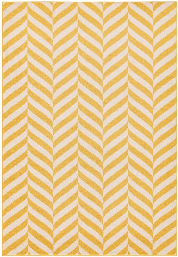 Easy Living Vloerkleed Muse Yellow Chevron Rug MU08