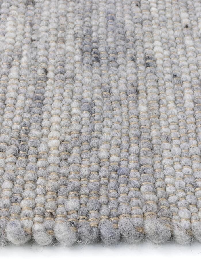 MOMO Rugs Perledo 33 Vloerkleed 130x200 Rechthoek Laagpolig Structuur Tapijt Industrieel Antraciet Grijs