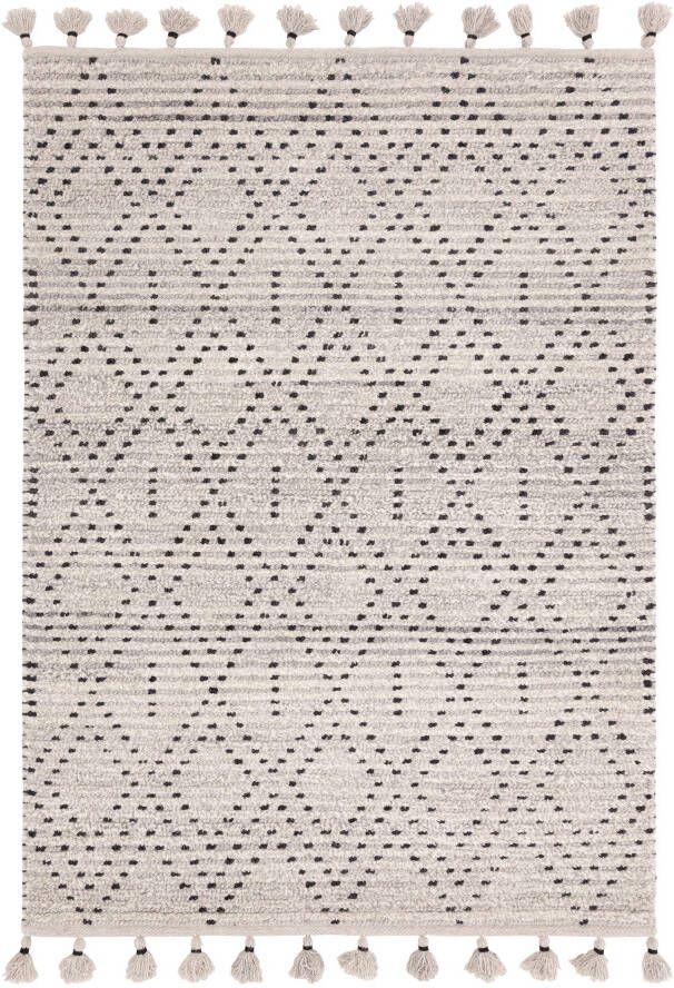 Easy Living Vloerkleed Nepal Boho Grey Black Diamond Rug - Foto 2