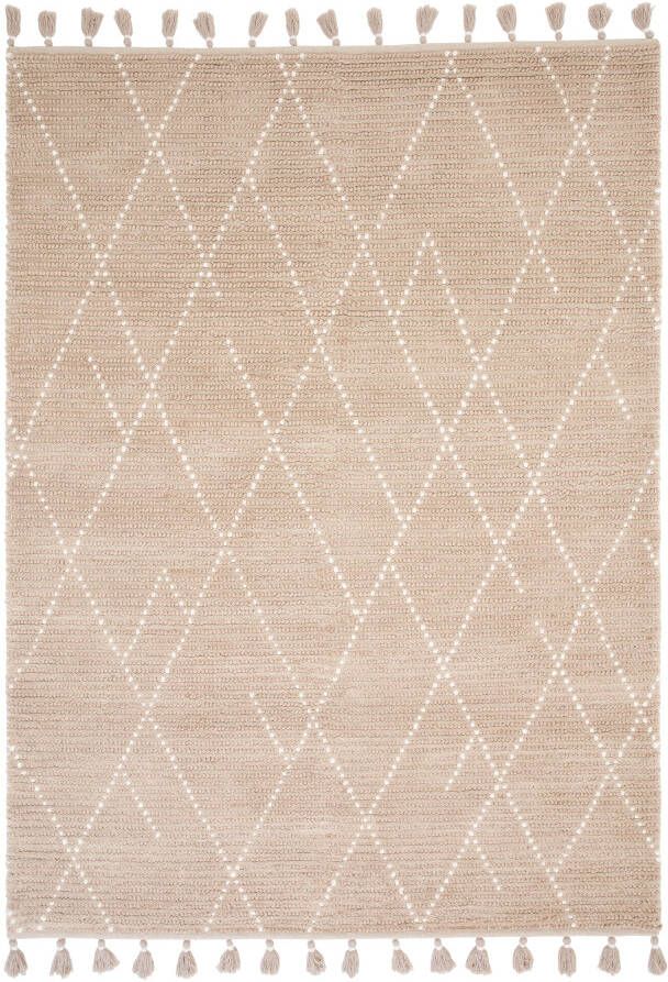 Easy Living Vloerkleed Nepal Boho Sand Cream Linear Rug