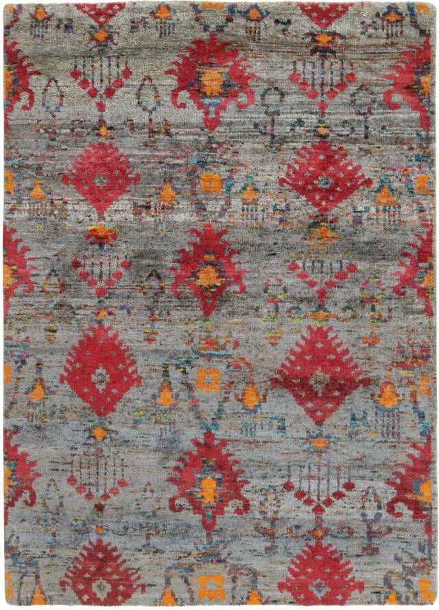 MOMO Rugs Sari Silk 180423 Vloerkleed 250x300 Rechthoek Laagpolig Oosters Vintage Tapijt Modern Meerkleurig