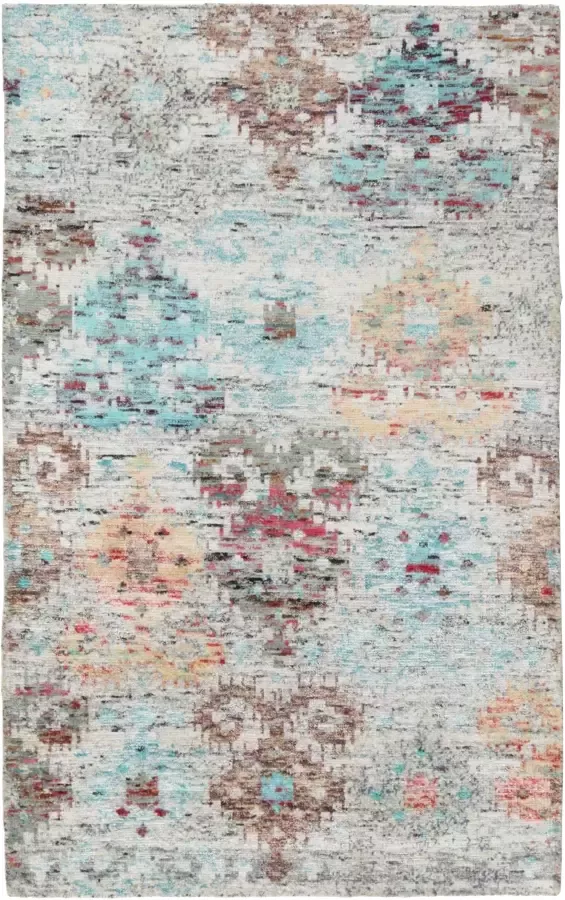 MOMO Rugs Sari Silk TX-3424 Vloerkleed 250x300 Rechthoek Laagpolig Oosters Vintage Tapijt Modern Meerkleurig