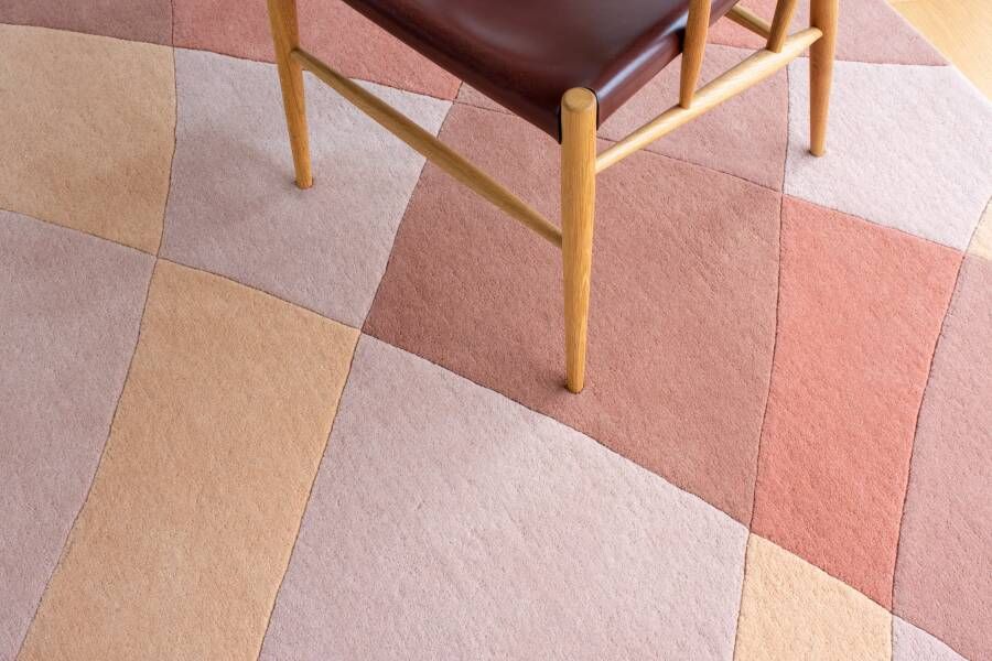 MOMO Rugs Studio Rhythmic Tides Sand Rond 200 cm Rond Vloerkleed
