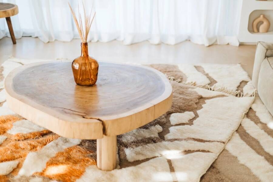 MOMO Rugs Tribal Vloerkleed MOMO Rugs Design Berber Mrirt Inlaid Lines Mel 006 200x200