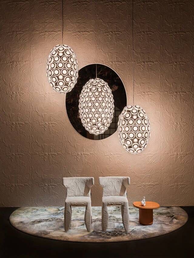 Moooi Carpets Dodo Pavone 350 rond Vloerkleed