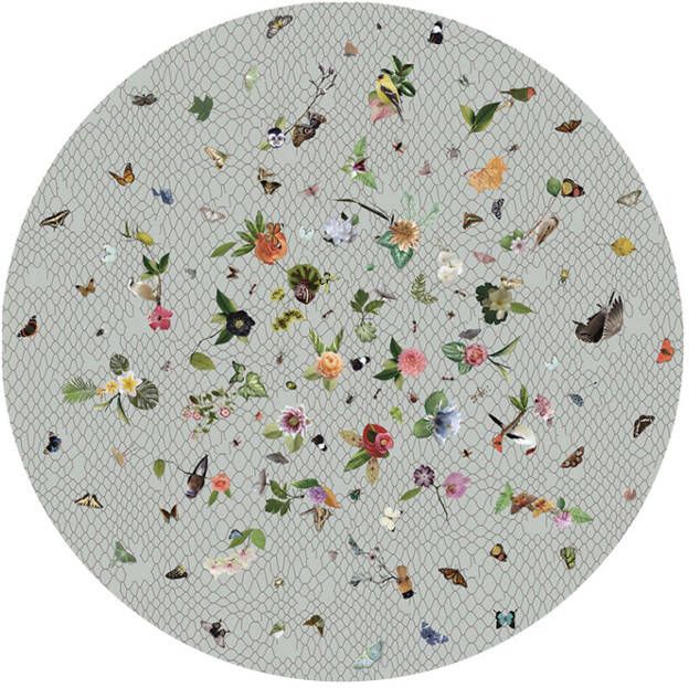 Moooi Carpets Garden of Eden Light Grey 250 rond Vloerkleed