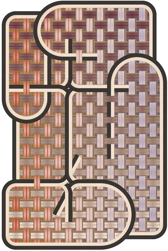 Moooi Carpets Laagpolig vloerkleed Tangle Medan Wool 194x280 cm