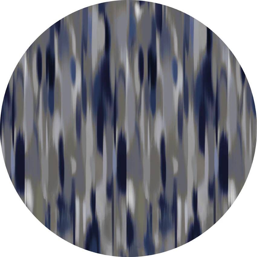Moooi Carpets Rond Vloerkleed Akira Round Navy Wool