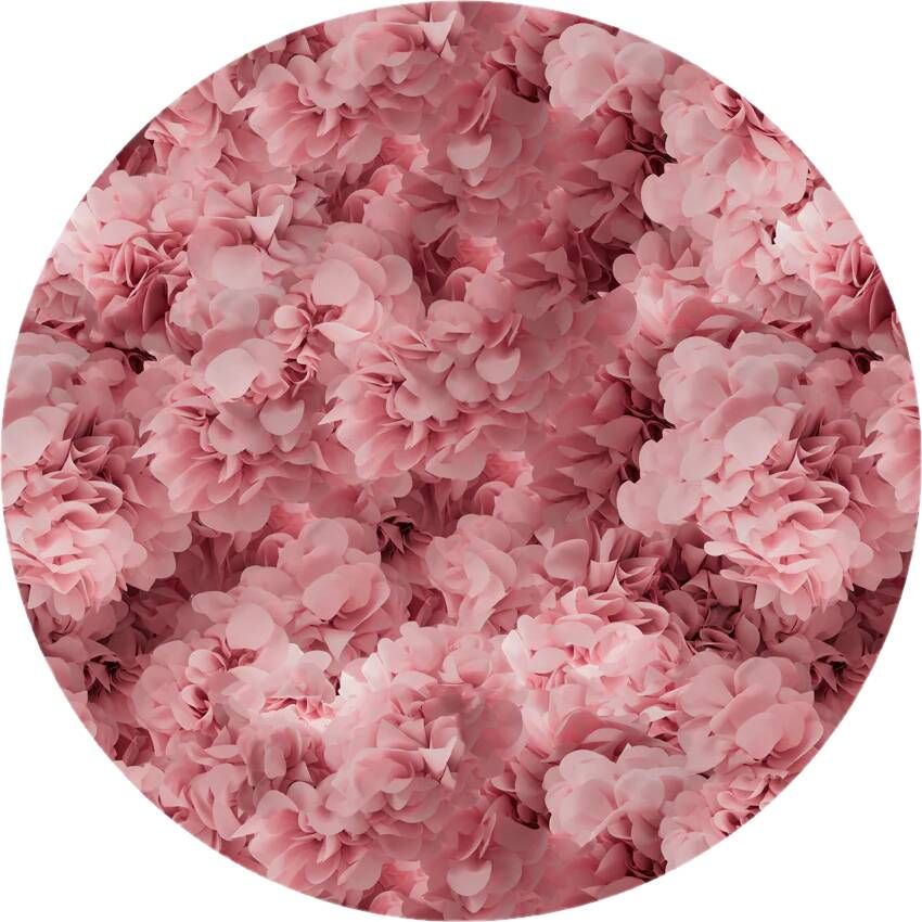 Moooi Carpets Rond Vloerkleed Hortensia Pink Rond Low Pile