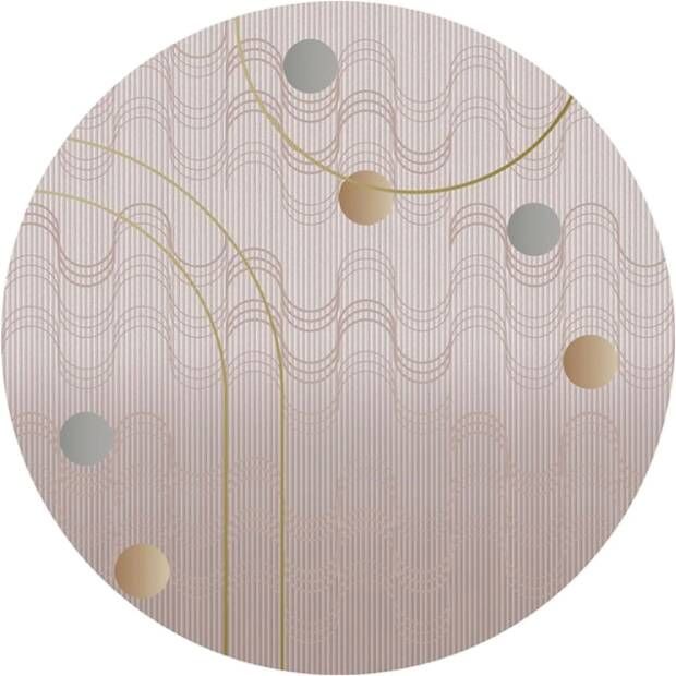 Moooi Carpets Swell Rose Quarts 250 rond Vloerkleed - Foto 1