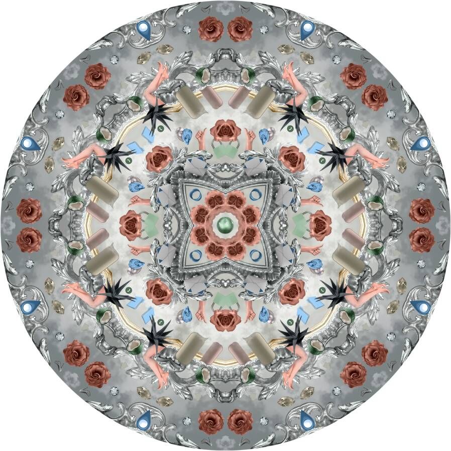 Moooi Carpets Vloerkleed Utopian Fairy Tales Ice Wol 250 cm rond