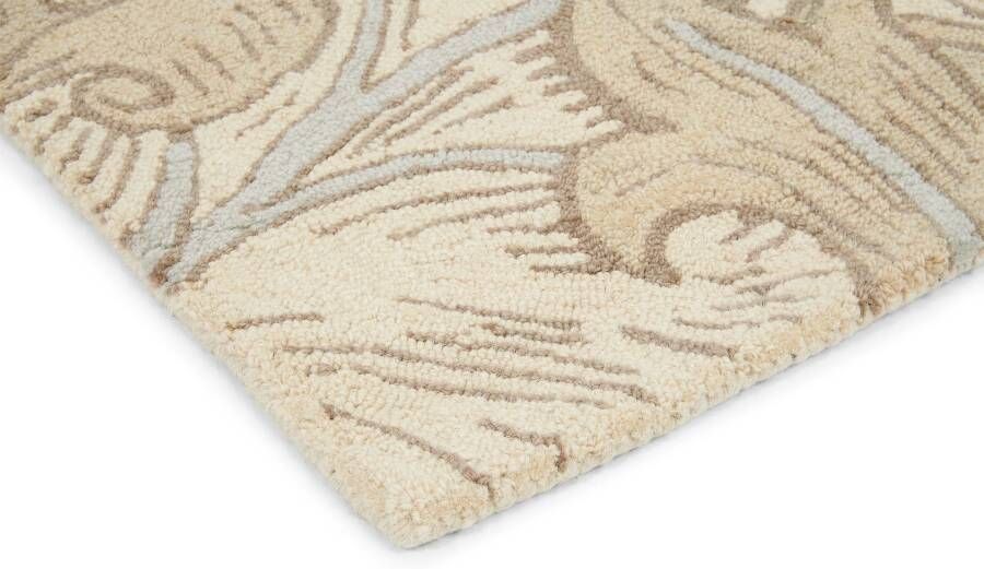 Morris & Co Bachelors Button linen 28209 Vloerkleed 140x200 Rechthoek Laagpolig Tapijt Klassiek Bruin Taupe - Foto 2